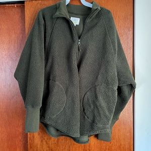 aerie OFFLINE Sherpa Oversized Quarter Zip